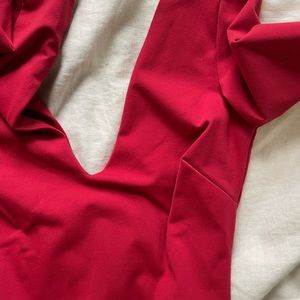 Free People Low V-neck Bodysuit